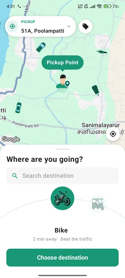 Set Your Pickup Location